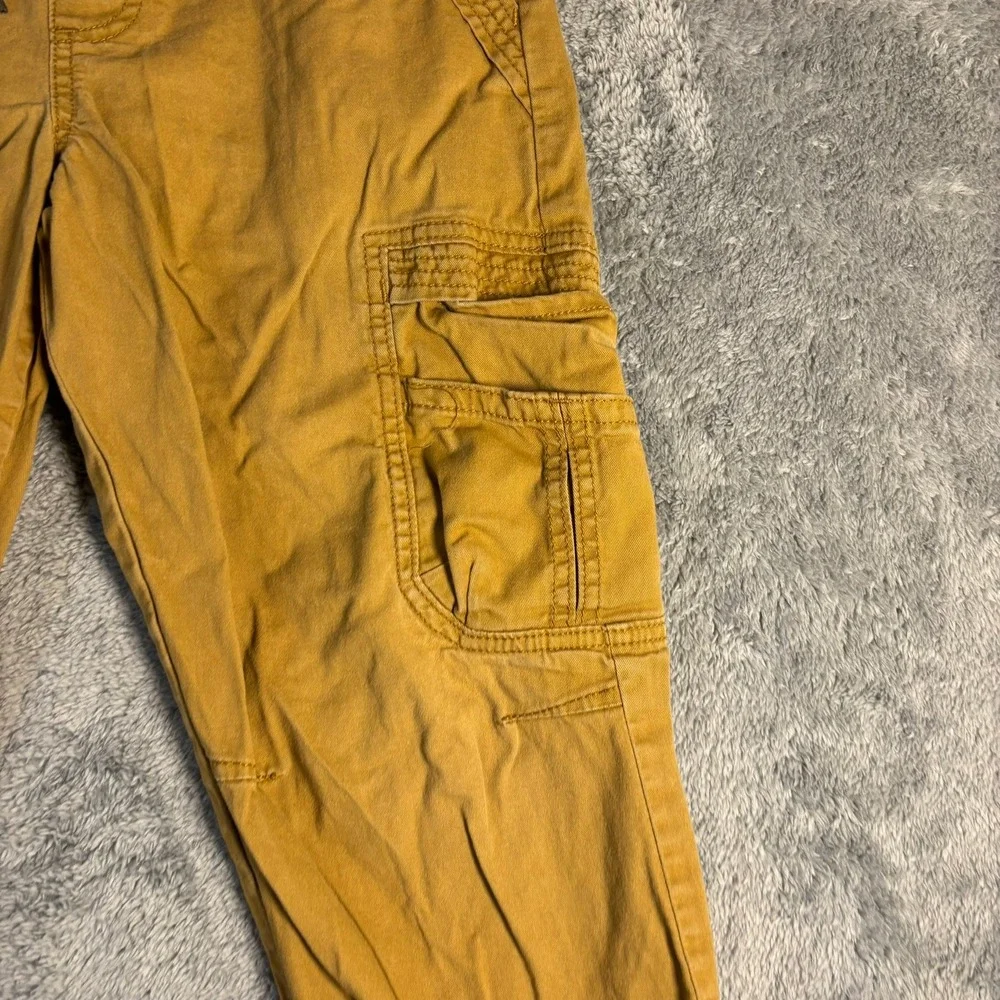 OshKosh Bgosh Toddler Boys Waffle Knit Hoodie Mustard Yellow Tan 18M Pullover